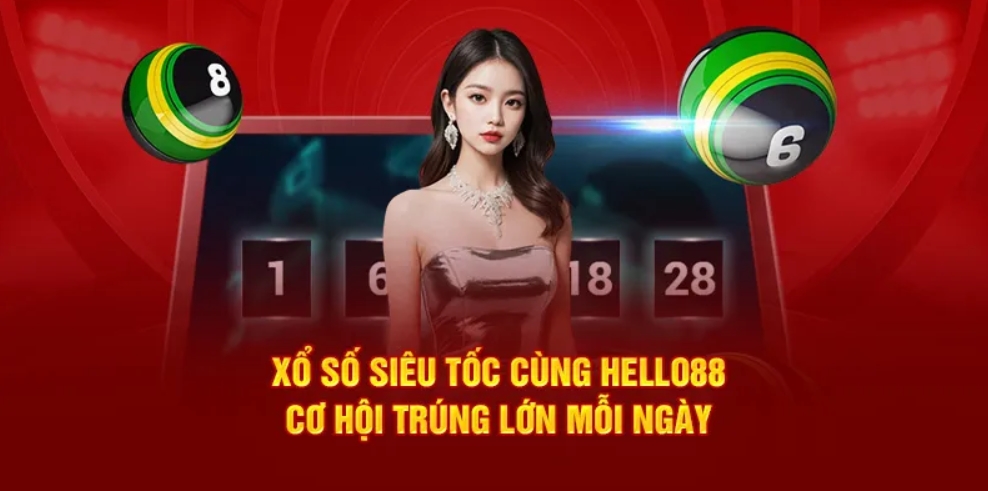 Cách tham gia xổ số siêu tốc 1 vốn 4 lời tại Hello88